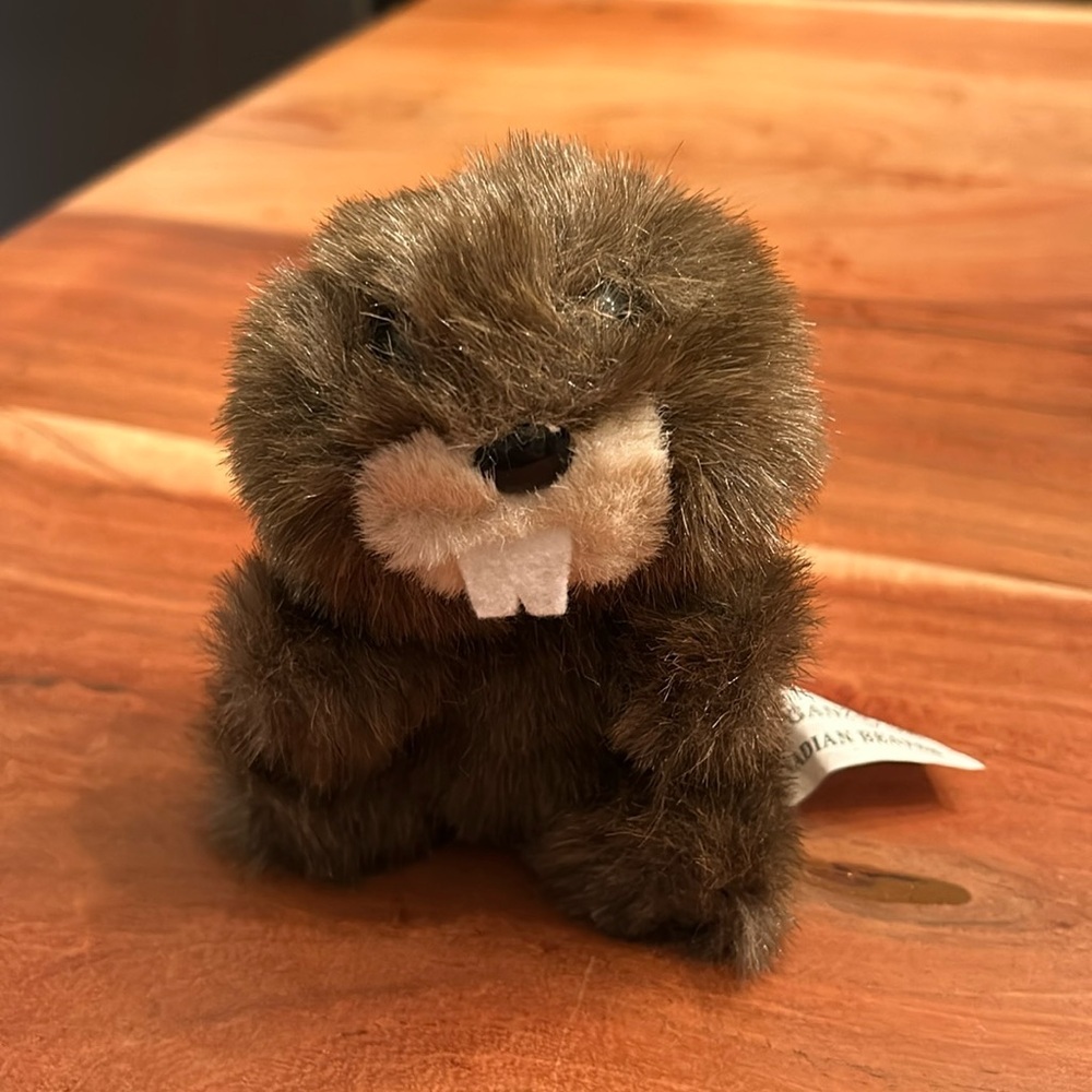 Ganz LI'L BILLY BEAVER Mini 5 inches Plush Vintage 1996 Stuffed animal